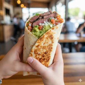 Flank Steak Supreme Burrito
