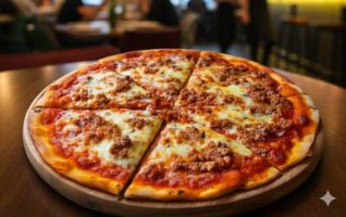 Chicago Tavern Style Sausage Pizza