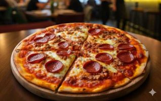 Chicago Tavern Style Sausage & Pepperoni Pizza