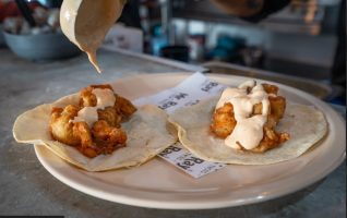 Battered Shrimp Taco