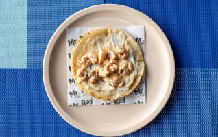 Shrimp with Octopus Taco