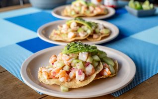 Shrimp Ceviche Tostada (150g)