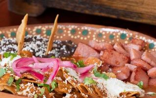 Chilaquiles with Smoked Pork Chop