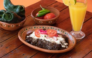 Mole & Chicken Chilaquiles