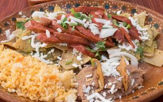 Chilaquiles with Grilled Chorizo