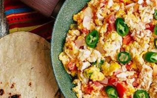 Scrambled Eggs Mexican Style