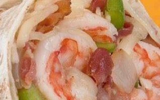 Guacamole & Shrimp Burrito