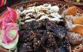 Chilaquiles with Mole