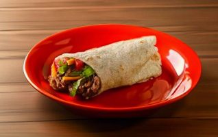 Smoked Pork Chop Burrito