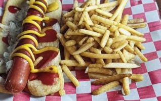 Hot Dog with Fries