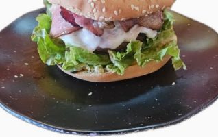 Bacon Cheese Burger with Fries