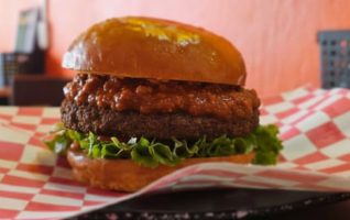 Black Bean Todo Chili Burger with Fries