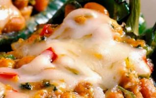 Shrimp Stuffed Chile Relleno