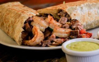 Marlin and Shrimp Burrito