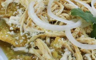 Green Chilaquiles with Chicken