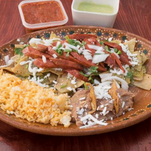 Chilaquiles with Grilled Chorizo