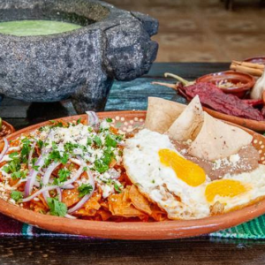 Chilaquiles with Eggs