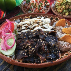 Chilaquiles with Mole