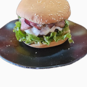 Bacon Cheese Burger with Fries