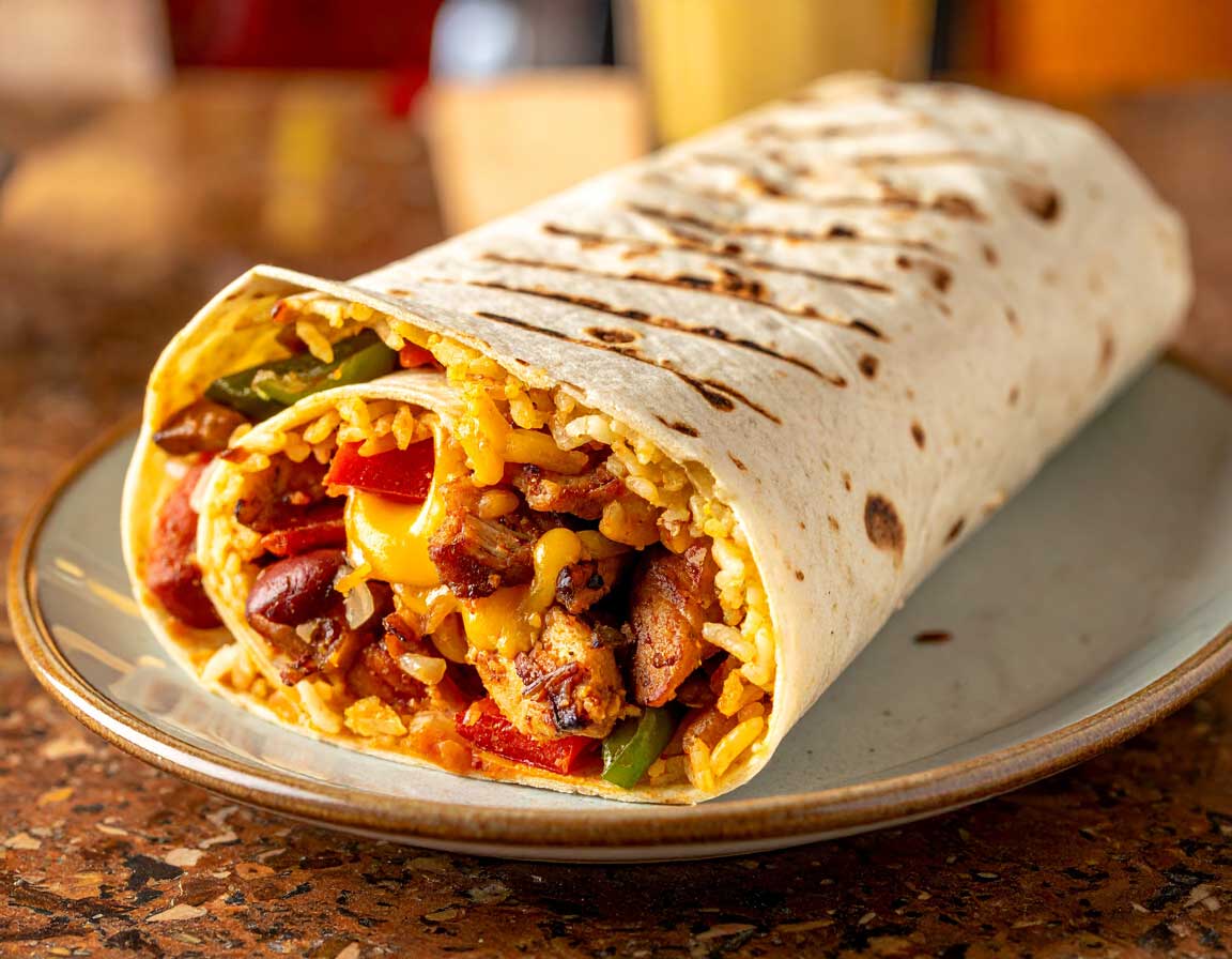 Chicken Fajita Burrito