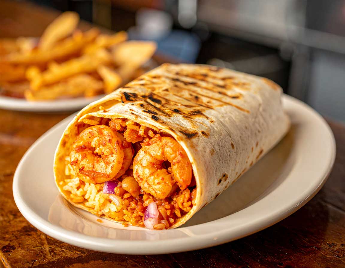 Shrimp Don Diablo Burrito
