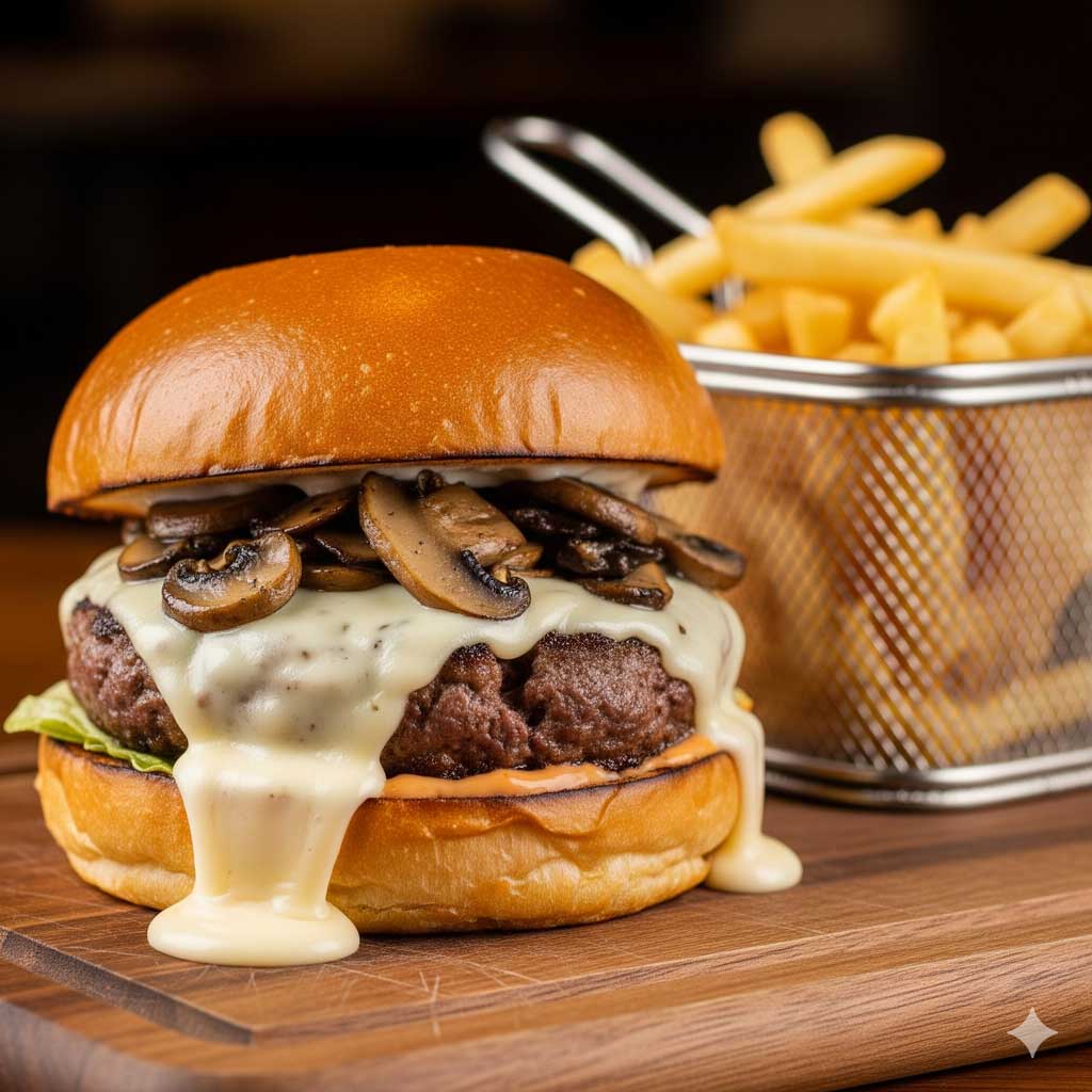 Mushroom Cheeseburger